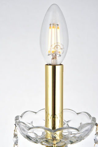 St. Francis 3 light Gold Wall Sconce Clear Royal Cut Crystal