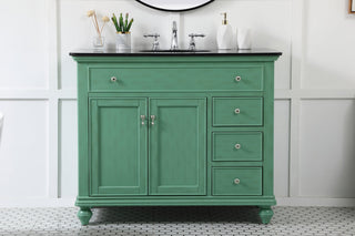 42 inch Single bathroom vanity in vintage mint