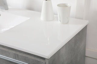 48 inch  Single Bathroom Floating Vanity in Concrete Grey