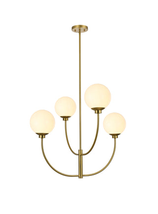 Nyomi 30 inch chandelier in Satin Gold