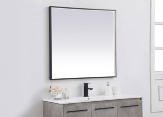 Pier 36x40 inch LED mirror with adjustable color temperature 3000K/4200K/6400K in black