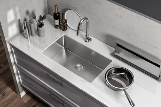 Stainless Steel undermount kitchen sink L30''xW18'' x H10"