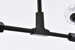 Zayne 6 Light Pendant in Black