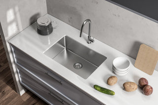 Stainless Steel undermount kitchen sink L27''x W18'' x H10"