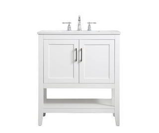 30 inch Single Bathroom Vanity in White