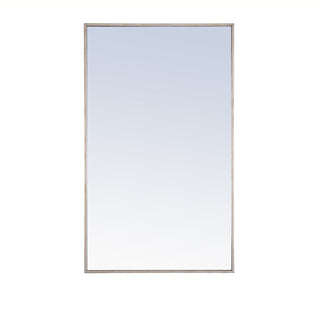 Metal frame Rectangle Mirror 24 inch Silver