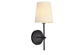 Mel Collection Wall Sconce D5.5 H15 Lt:1 Black Finish