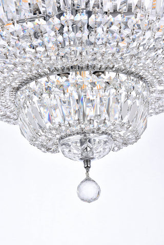 Tranquil 22 light Chrome Chandelier Clear Royal Cut Crystal