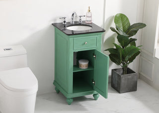 19 inch Single bathroom vanity in vintage mint