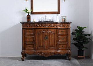 48 in. Single Bathroom Vanity set in teak