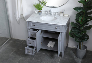 36 inch Single bathroom vanity in Grey