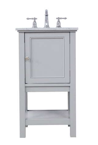 19 in. Single bathroom vanity set in Grey