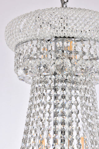 Primo 32 light Chrome Chandelier Clear Royal Cut Crystal