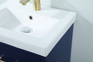 18 inch bathroom vanity in Blue