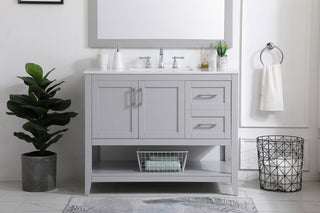 42 inch Single Bathroom Vanity in Grey