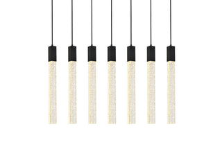 Weston 7 lights pendant in black