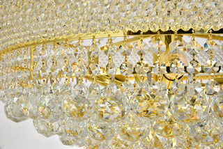 Primo 32 light Gold Chandelier Clear Royal Cut Crystal