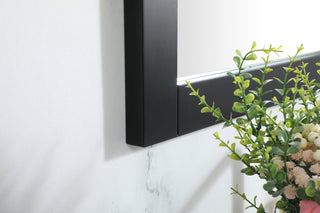 Aqua vanity mirror 24x36 inch in black