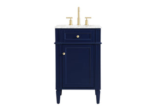 21 inch Single bathroom vanity in blue