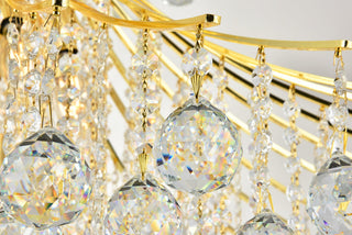 Toureg 16 light Gold Chandelier Clear Royal Cut Crystal