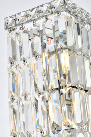 Maxime 2 light Chrome Wall Sconce Clear Royal Cut Crystal