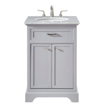 24 In. Single Bathroom Vanity Set In Light Grey