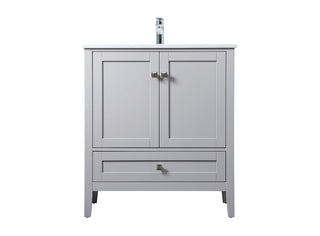 30 Inch SIngle Bathroom Vanity In Grey