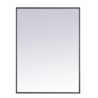 Metal frame rectangle mirror 27 inch in Black