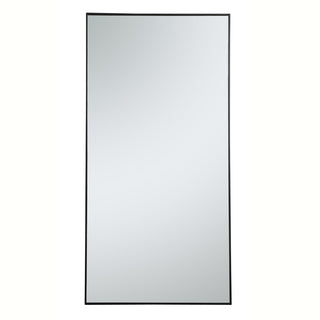 Metal frame rectangle mirror 36 inch in Black