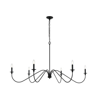 Rohan 60 inch chandelier in Matte Black