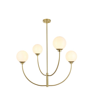 Nyomi 36 inch chandelier in Brass