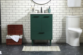 24 inch bathroom vanity in Green