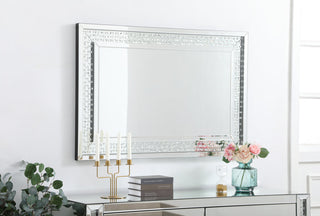 Sparkle collection crystal mirror 32 x 48 inch