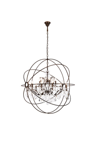 Geneva 18 light Dark Bronze Chandelier Clear Royal Cut crystal