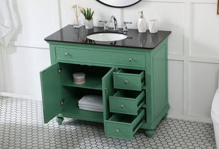 42 inch Single bathroom vanity in vintage mint