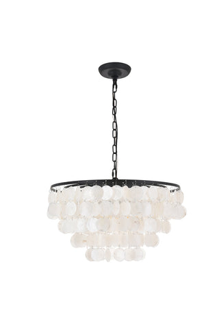 Selene 4 light Black Pendant