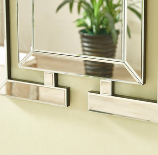 Sparkle 21 in. Contemporary Rectangle Mirror in Clear