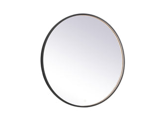 Pier 39 inch LED mirror with adjustable color temperature 3000K/4200K/6400K in black