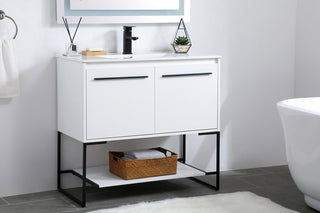 36 inch  Single Bathroom Vanity in White