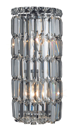 Maxime 2 light Chrome Wall Sconce Clear Royal Cut Crystal