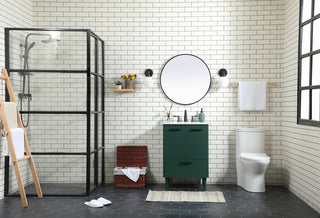 24 inch bathroom vanity in Green