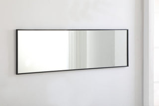 Metal frame Rectangle Mirror 18 inch Black