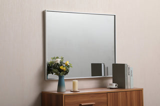 Metal frame rectangle mirror 27 inch x 36 inch in White