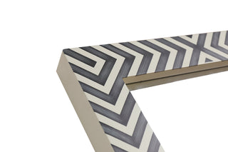 Rectangular mirror 72x36 inch in chevron