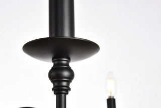 Rohan Collection Chandelier D36 H19 Lt:6 Matte Black Finish