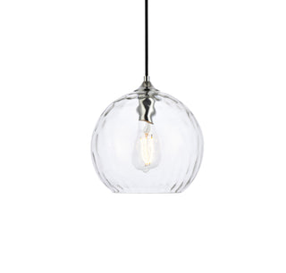 Cashel 10 inch light chrome pendant