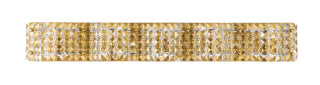 Ollie 5 light Brass and Clear Crystals wall sconce