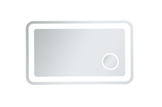 Lux 24in x 40in Hardwired LED mirror with magnifier and color changing temperature 3000K/4200K/6000K