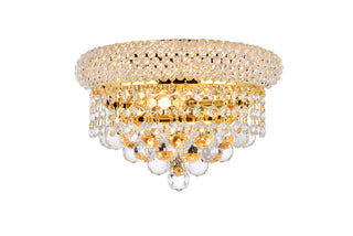 Primo 2 light Gold Wall Sconce Clear Royal Cut Crystal