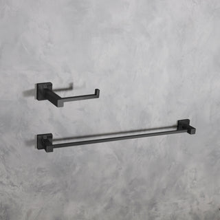 Isla 2-Piece Bathroom Hardware Set in Matte Black